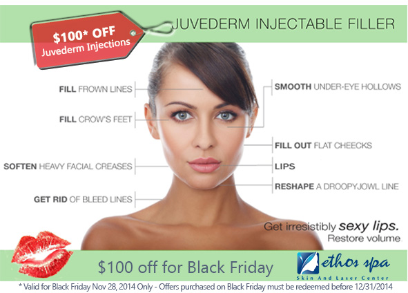 $100 OFF Juvederm and other Fillers